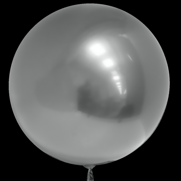 F Сфера 3D, Deco Bubble, Серебро, Хром, 18''/46 см