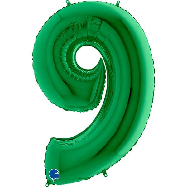 Цифра G "Зеленый, 9" 40"