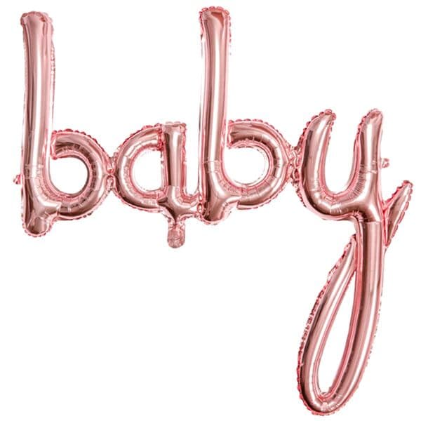 Надпись F, Baby, розовое золото, 80*105 см