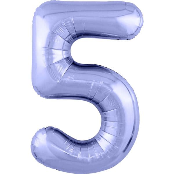 Цифра Ag "Сиреневый, Slim 5" 40"