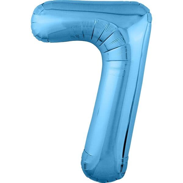 Цифра Ag "Голубой, Slim 7" 40"