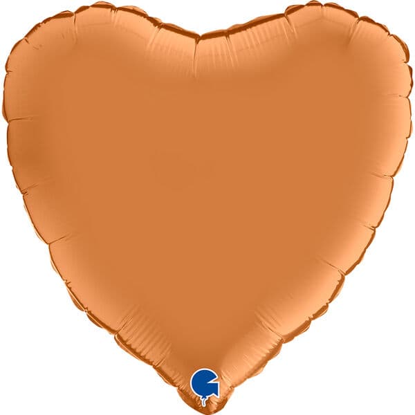 Сердце G «Сатин Карамель» 18″
