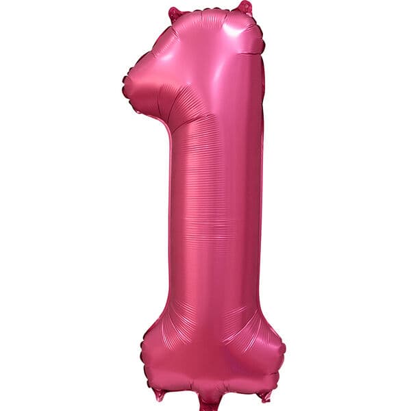 Цифра ДБ "Бордовый сатин, 1" 34"
