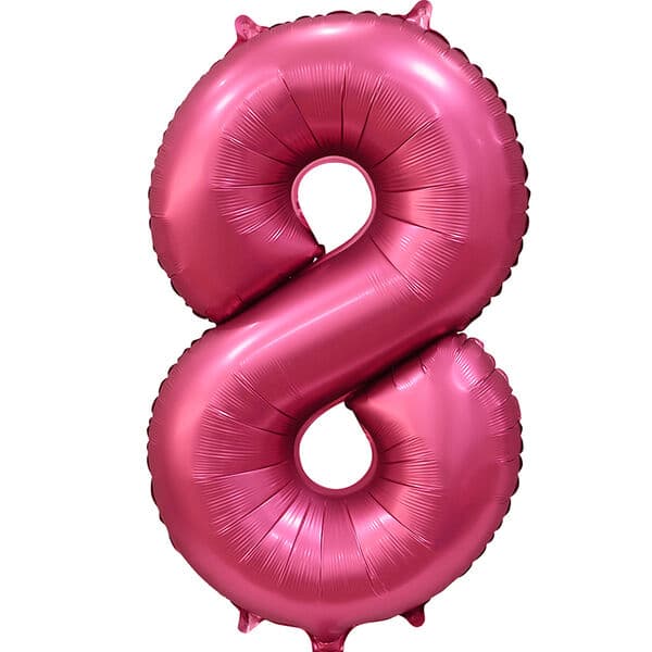 Цифра ДБ "Бордовый сатин, 8" 34"