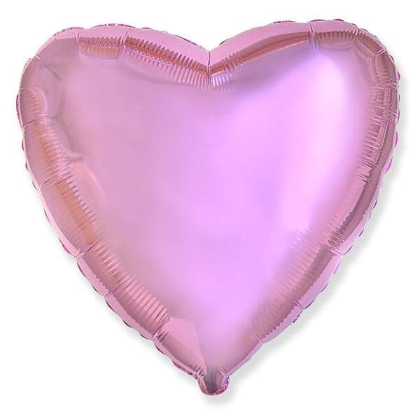 Сердце FM «Розовый Металлик» 18″