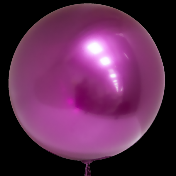 F Сфера 3D, Deco Bubble, Фуше, Хром, 18''/46 см