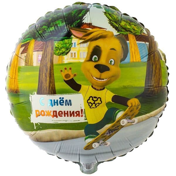 Круг ВЗ «С ДР Барбоскины Дружок»