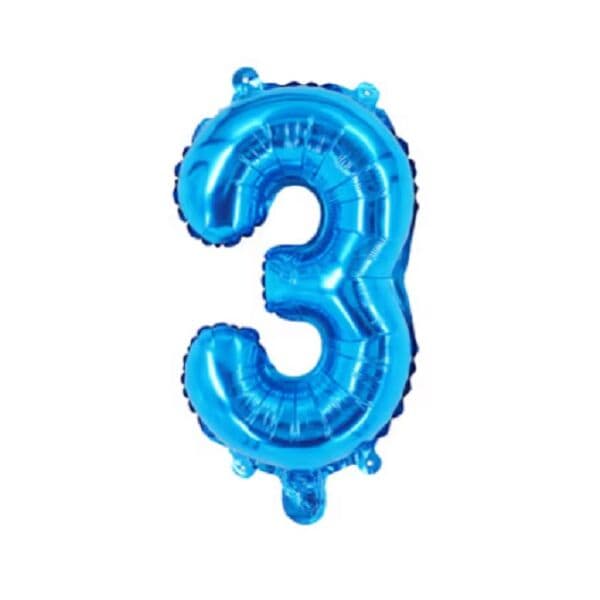 Цифра F "Синий, 3" 16"