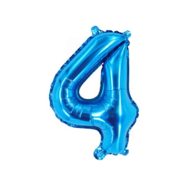 Цифра F "Синий, 4" 16"